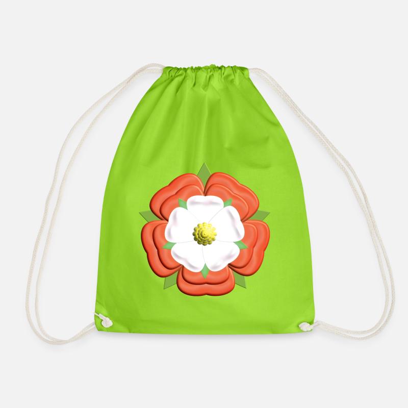 Tudor Rose - Turnbeutel - Neongrün