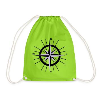 Compass nautique - Sac de sport léger - vert néon - Devant