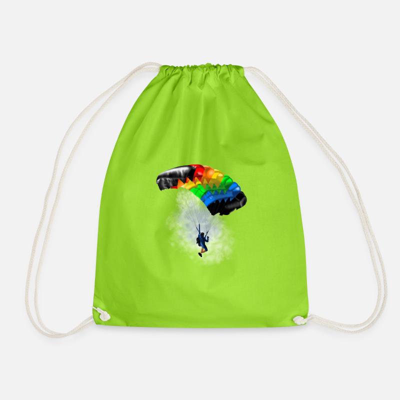 parachute - Drawstring Bag - neon green