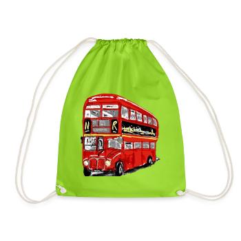 Stop the bus ! - Drawstring Bag - neon green - Front