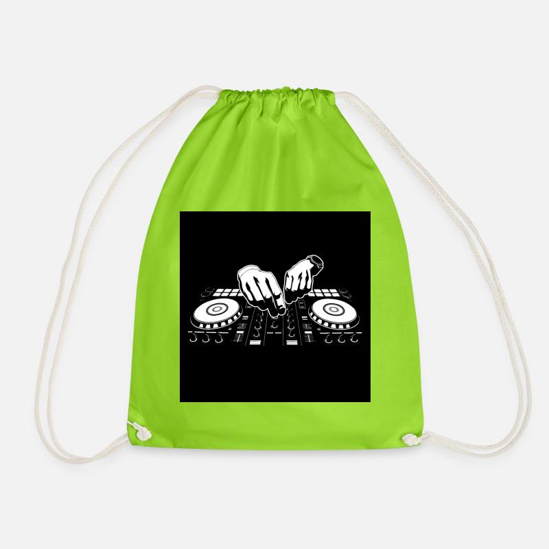 Masque DJ - Sac de sport léger - vert néon
