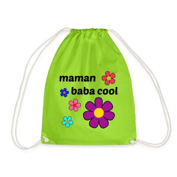 maman Baba Cool - Sac de sport léger - vert néon - Devant