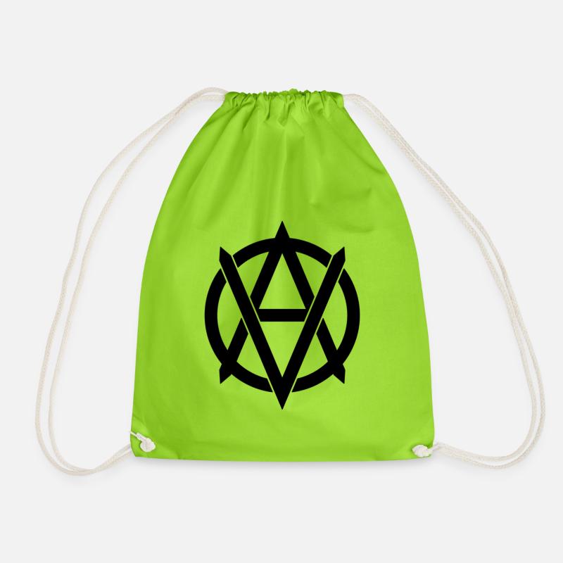 vegan anarchism - Turnbeutel - Neongrün