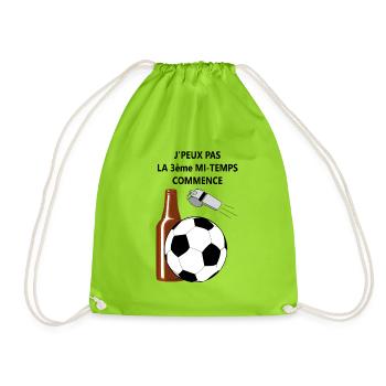 3 ème mi-temps - Sac de sport léger - vert néon - Devant