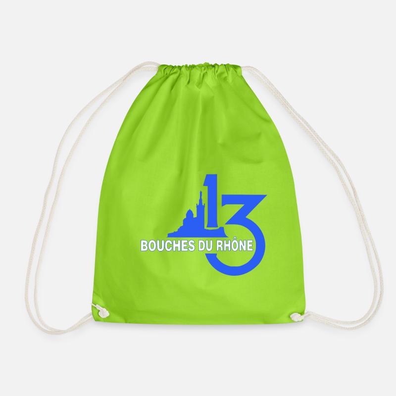Bouches du Rhône - Sac de sport léger - vert néon