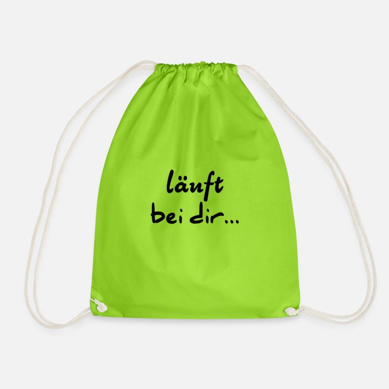Works for me - Drawstring Bag - neon green