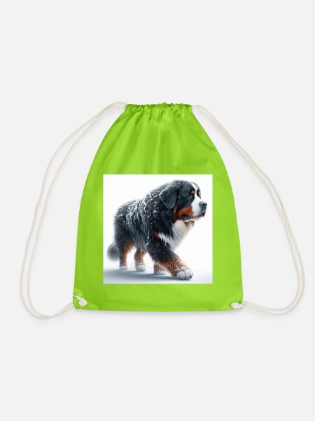 Berner Sennenhund - Turnbeutel - Neongrün