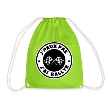Je peux pas j'ai rallye - Sac de sport léger - vert néon - Devant