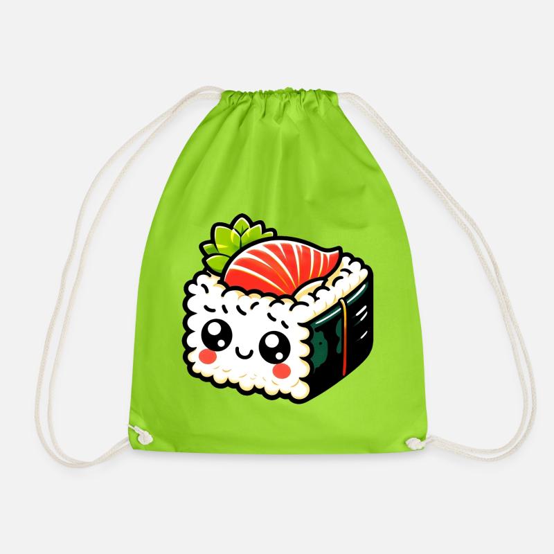 Sushi - Turnbeutel - Neongrün
