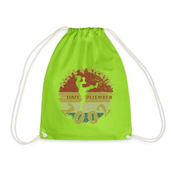 22. Birthday Alive and kickin since 12/2002 - Drawstring Bag - neon green - Front