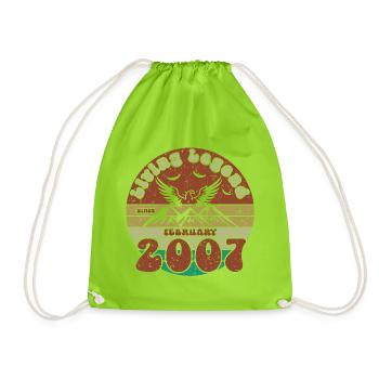 18th Birthday Living Legend since VIN 02/2007 - Drawstring Bag - neon green - Front