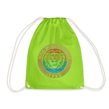 35. Geburtstag Sauvage, libre et indompté depuis 02/1990 - Sac de sport léger - vert néon - Devant