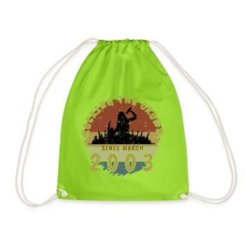22e anniversaire Faire vibrer la foule SNG 03/2003 - Sac de sport léger - vert néon - Devant