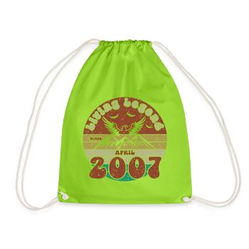 18th Birthday Living Legend since VIN 04/2007 - Drawstring Bag - neon green - Front