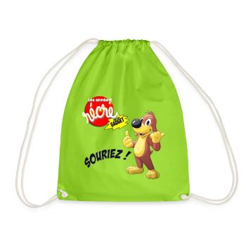 Souriez - Sac de sport léger - vert néon - Devant