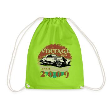16ème Anniversaire - Classiques - Millésime depuis 04/2009 - Sac de sport léger - vert néon - Devant