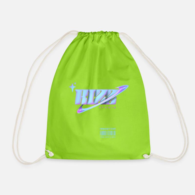 Rizz Studio Galaxy Look - Turnbeutel - Neongrün