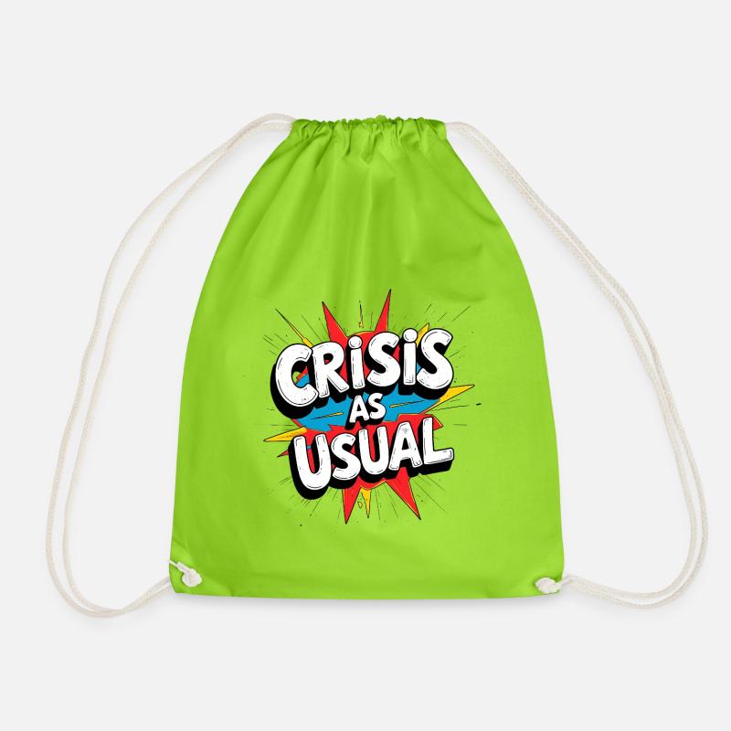 Crisis as Usual - Turnbeutel - Neongrün