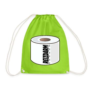 INTESTIN IRRITABLE, PAPIER TOILETTE, DIGESTION - Sac de sport léger - vert néon - Devant