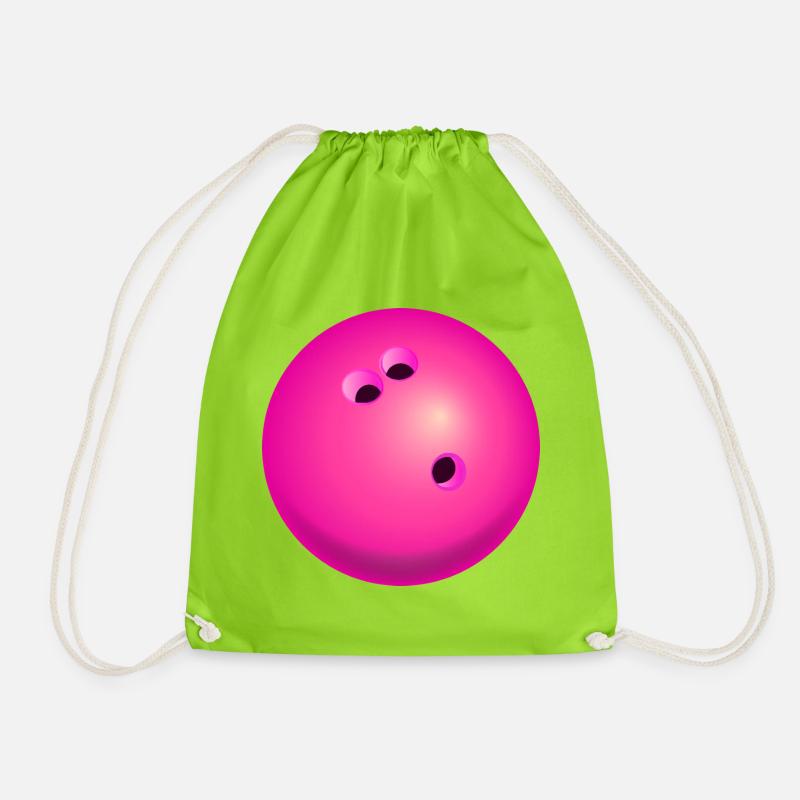 Bowling, bowling, bowling 🎶 - Drawstring Bag - neon green