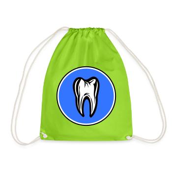 Icône de dentiste dentaire dentaire - Sac de sport léger - vert néon - Devant