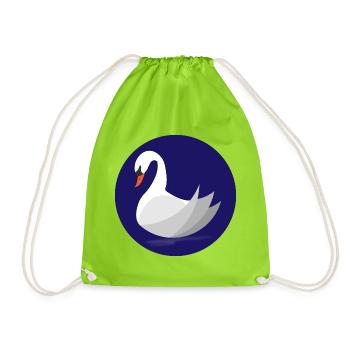 cygne - Sac de sport léger - vert néon - Devant