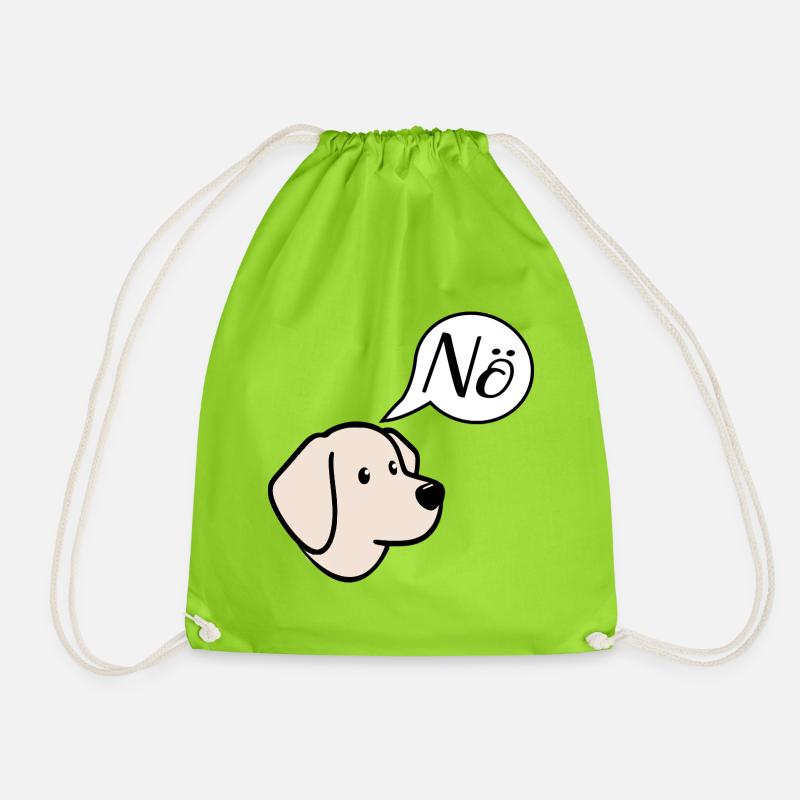 Pas de chiens - Sac de sport léger - vert néon