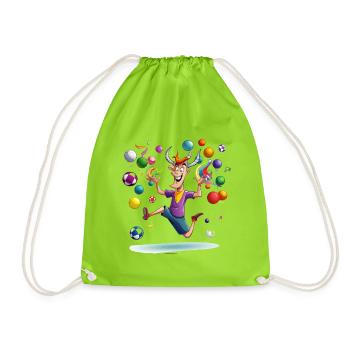 Fête de jonglerie du taureau du jubilé - Sac de sport léger - vert néon - Devant