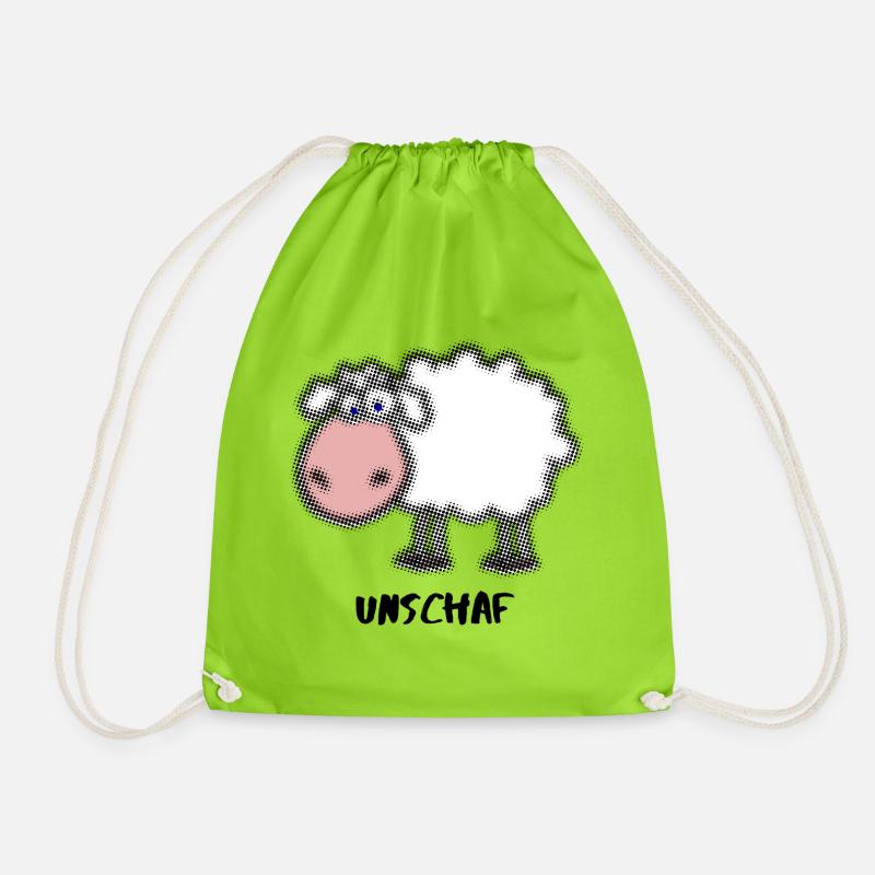 Unschaf - Turnbeutel - Neongrün