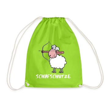 Sagittarius Sagittarius Zodiac Sign - Drawstring Bag - neon green - Front