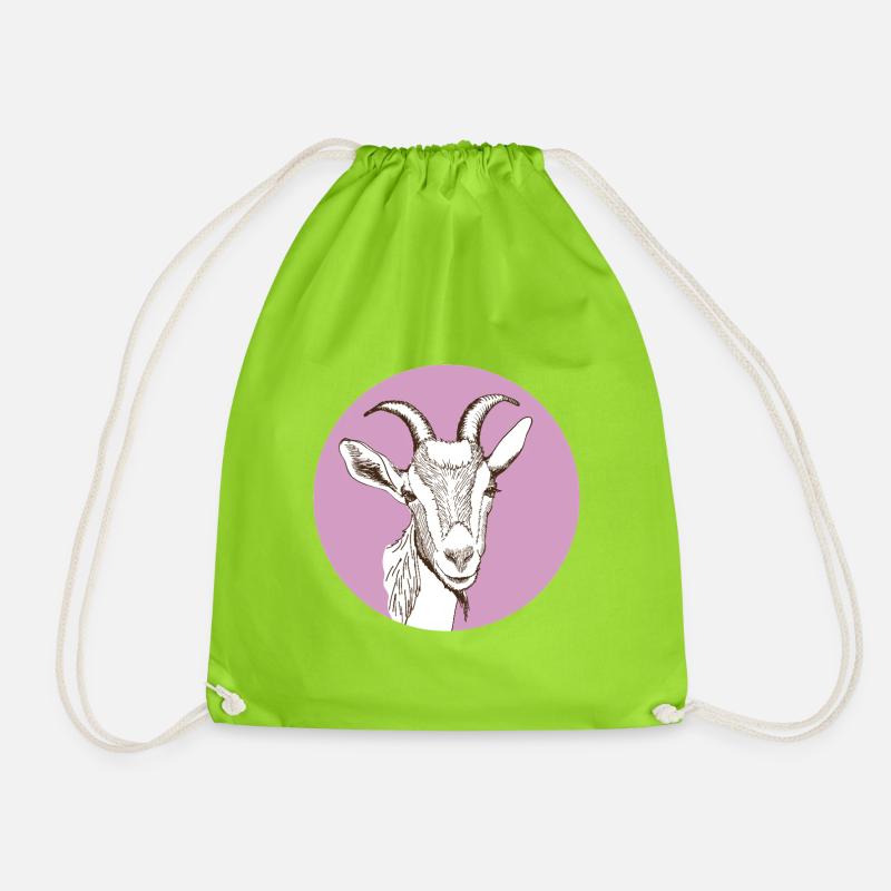 Chèvre - Sac de sport léger - vert néon