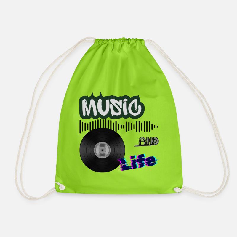 vinyle - Sac de sport léger - vert néon