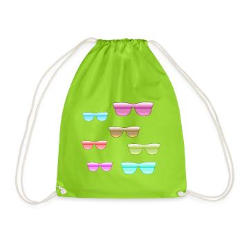 Sun grooves - Drawstring Bag - neon green - Front