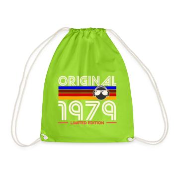 Original 1979 Retro Limited Edition - Drawstring Bag - neon green - Front