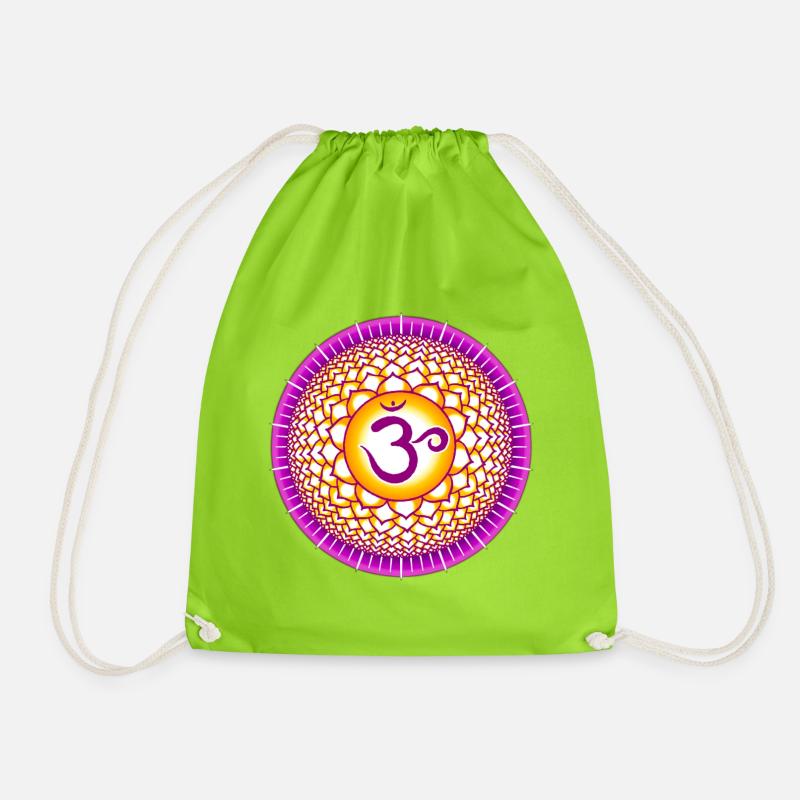 Kronenchakra Sahasrara - Turnbeutel - Neongrün