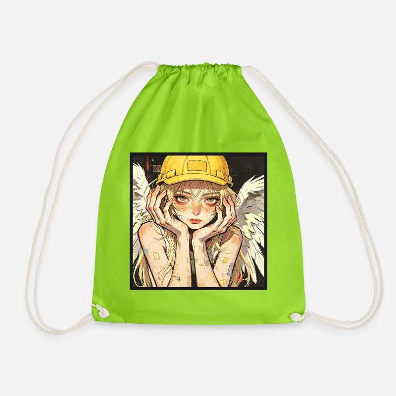 Ouvrier Ailé, Rêveur - Sac de sport léger - vert néon