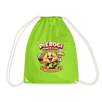 Power Club Dumplings - Drawstring Bag - neon green - Front
