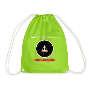 Tidebound Society - Drawstring Bag - neon green - Front