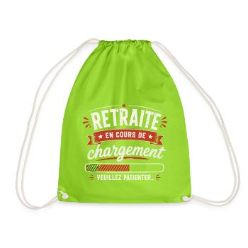 Retraité, Retraite, Départ en Retraite - Sac de sport léger - vert néon - Devant