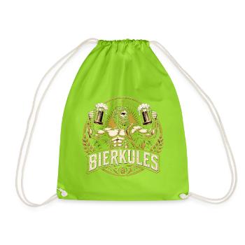 Bierkules - Black Edition  - Turnbeutel - Neongrün - Vorne