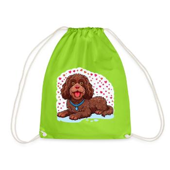 American Water Spaniel - Turnbeutel - Neongrün - Vorne