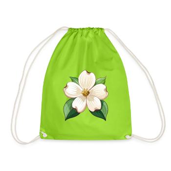 Hartriegelblume - Turnbeutel - Neongrün - Vorne