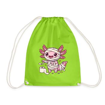 Mumien-Axolotl - Turnbeutel - Neongrün - Vorne