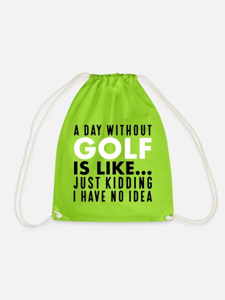 Golf - Turnbeutel - Neongrün