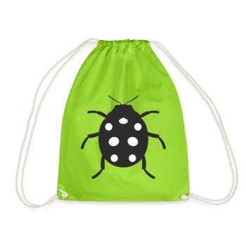 Conception de coccinelle - Sac de sport léger - vert néon - Devant