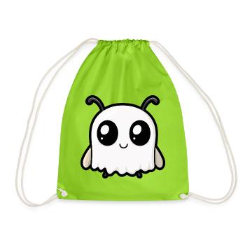 Ant Halloween Ghost - Drawstring Bag - neon green - Front