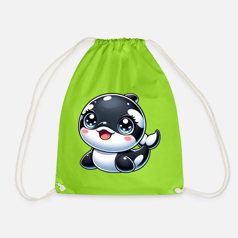 Orque heureuse - Sac de sport léger - vert néon