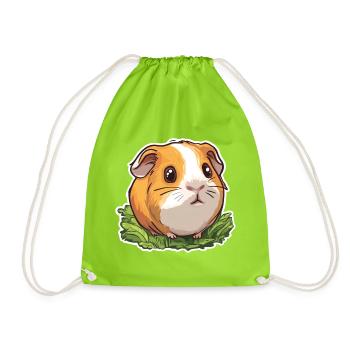 guinea pig - Drawstring Bag - neon green - Front