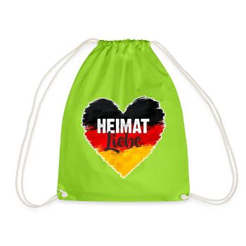 Heimatliebe - Turnbeutel - Neongrün - Vorne