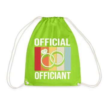 pastor - Drawstring Bag - neon green - Front